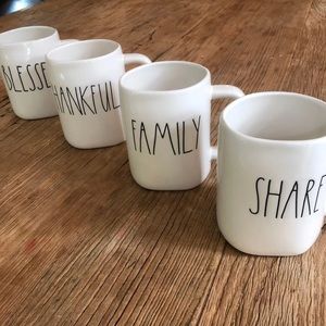 Rae Dunn Mug Set of 4